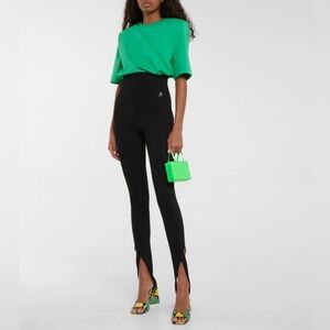 THE ATTICO Jamie Black Cut-Out Stirrup Leggings Size IT 36 US 0 XXS Org $862